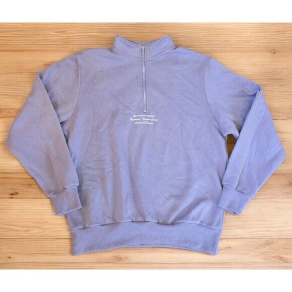 Civil Regime 1/4 Zip Up Womens Size Large Purple Sweater‎ Streetwear - Picture 2 of 11